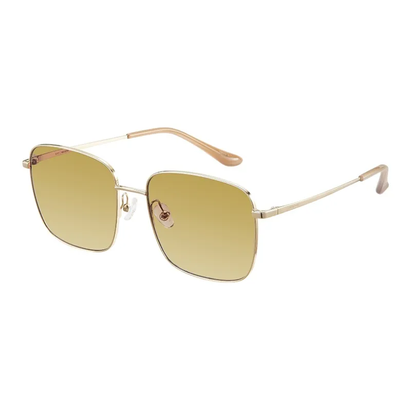 MUJOSH To The Series Of Things Plate Frame Β Titanium Square Sun Protection Sunglasses With Small Face Frame Unisex-4