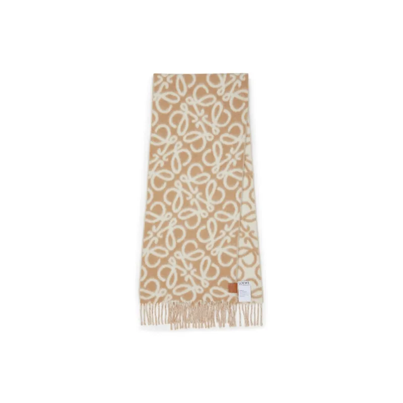 LOEWE Anagram Fringed Scarf-3