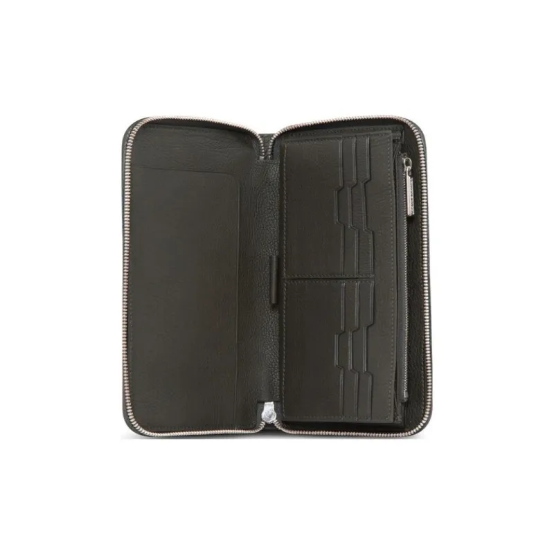 STEFANO RICCI Calfskin Wallet Men's Gray-3