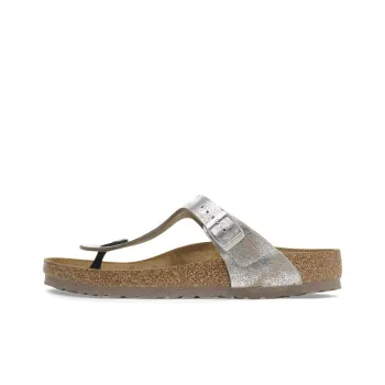 Birkenstock Gizeh EVA Abrasion Resistant Slip Resistant Flip Flops Women's Silver