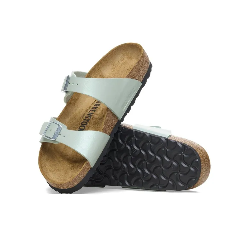 Birkenstock Sydney EVA Abrasion-Resistant Slide Slippers Women's Light Green Narrow Fit-4