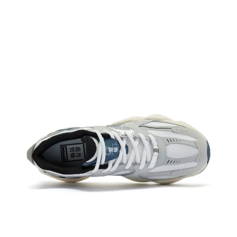 QIAODAN Enable Source Cushioning Anti Slip And Wear Resistant Low Top Casual Shoes Men's Gray White-2