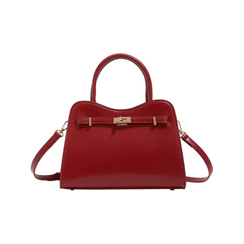 H YXIANG Microfiber Synthetic Leather Shoulder Bag Crossbody Bag Handbags Women's Red-0