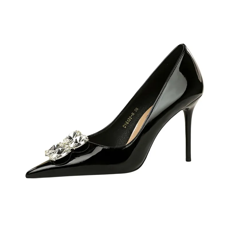 QITUMAUL Slim Heel High Heels Women's-1