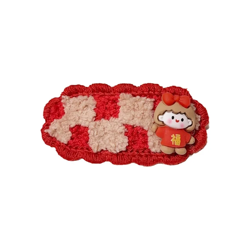 MIDNIGHT MOMENT Plush Hair Clips Unisex-3