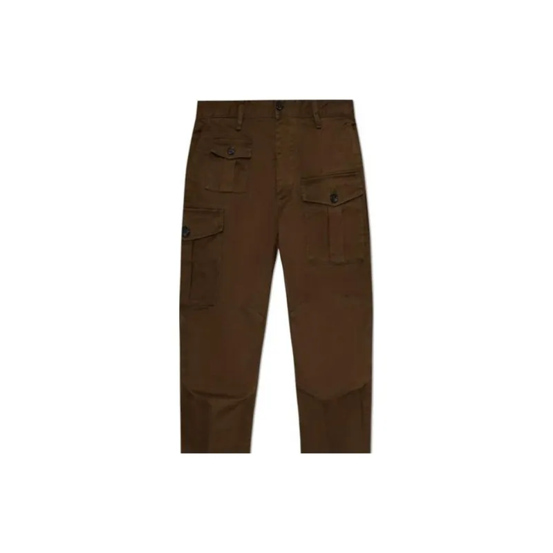 DSQUARED 2 Straight Leg Slim Cut Cargo Trousers-4