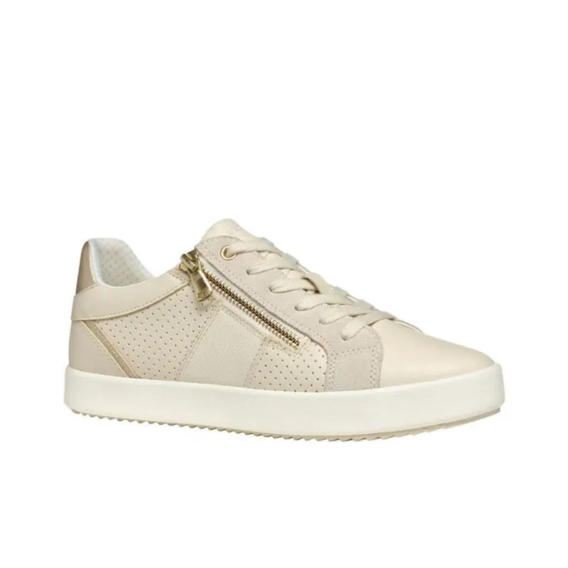GEOX Blomiee Low Top Skateboard Shoes Women's Beige-2