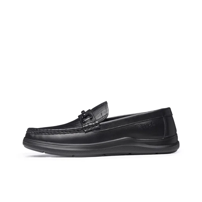 Ritai Men's Casual Shoes Men Low Top Black-0