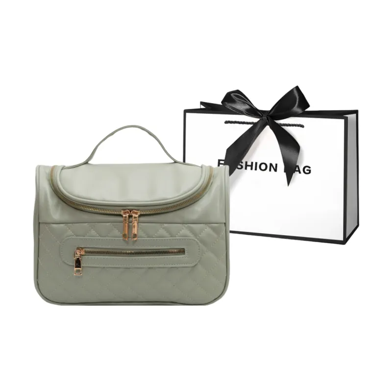 LETOO PU Makeup Bag Regular Women's Black/Green/Brown/White-3