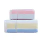 [Towel+Bath Towels]Pink Stripes Towel+Yellow and Blue Stripes Bath Towels