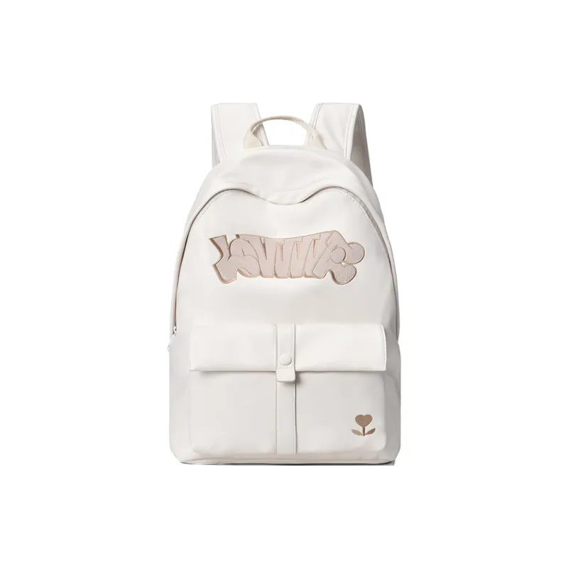 LOVVVVE PU Cortex Student Backpack Unisex Black Red White/Blue/Pink-12