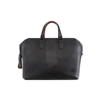 STEFANO RICCI Calfskin Portable Travel Bag Men's Black