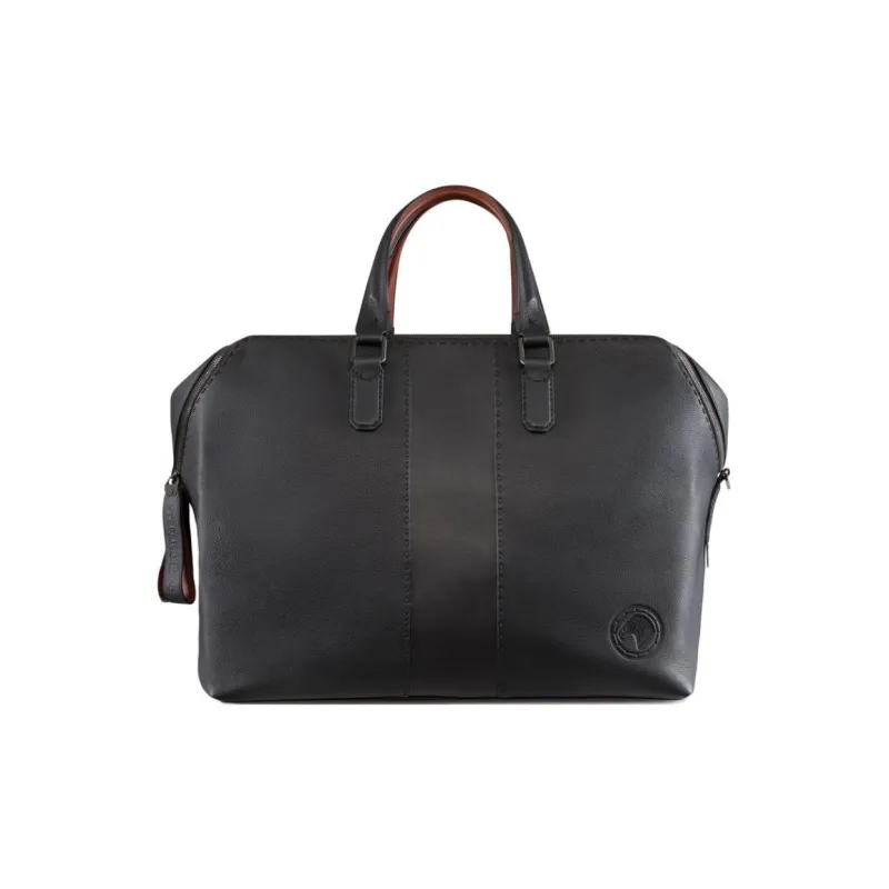 STEFANO RICCI Calfskin Portable Travel Bag Men's Black-0
