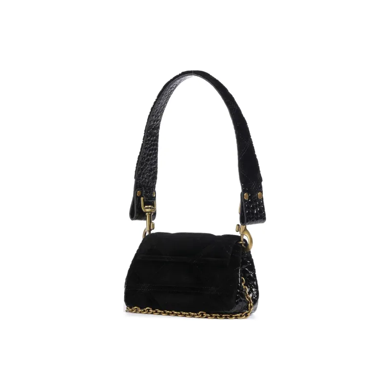Vivienne Westwood HAZEL Cotton Crossbody Bag, Shoulder Bag Trumpets Women's Black-1