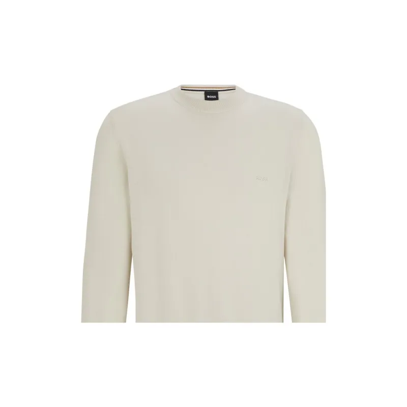 HUGO BOSS Logo Embroidered Crewneck Jumper-5