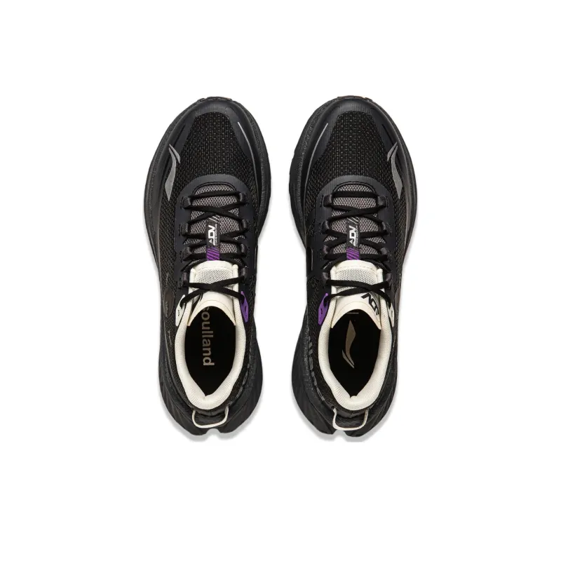 LiNing Dilu Abrasion Resistant Slip Resistant Low Top Trail Running Shoes Women's Black-4