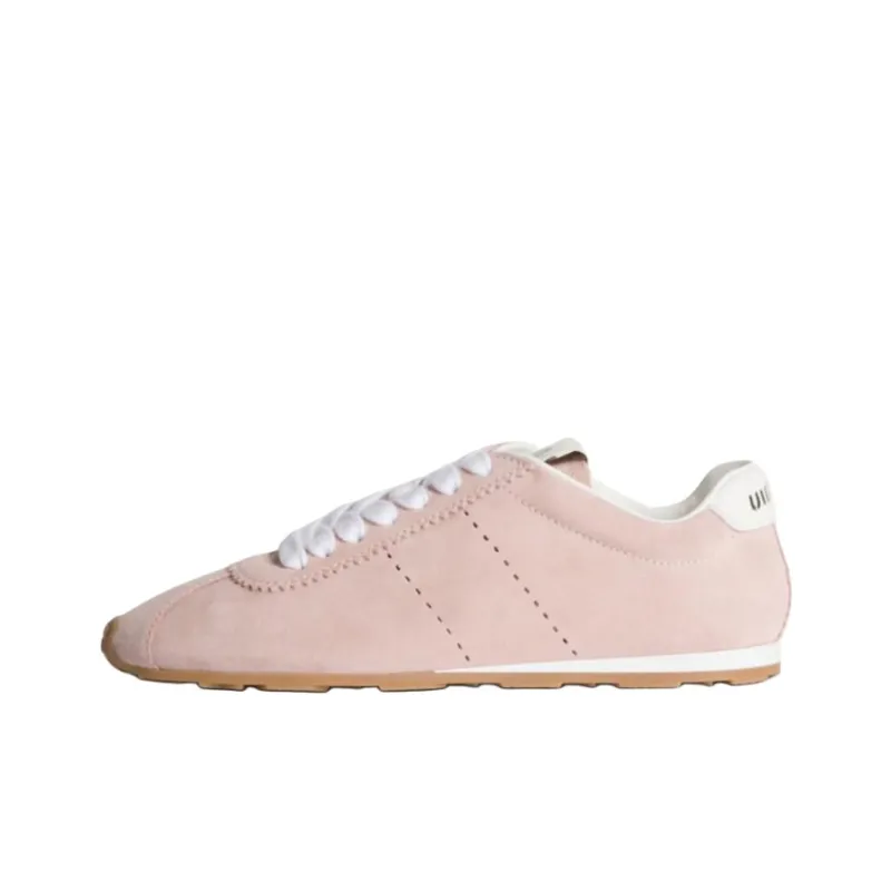 MIU MIU Plume Low Top Casual Shoes Women's Pink-0