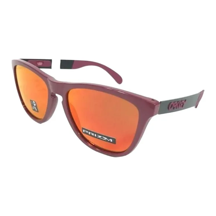 Oakley Acetate Metal Cat Eye Sunglasses Men's Purple-5