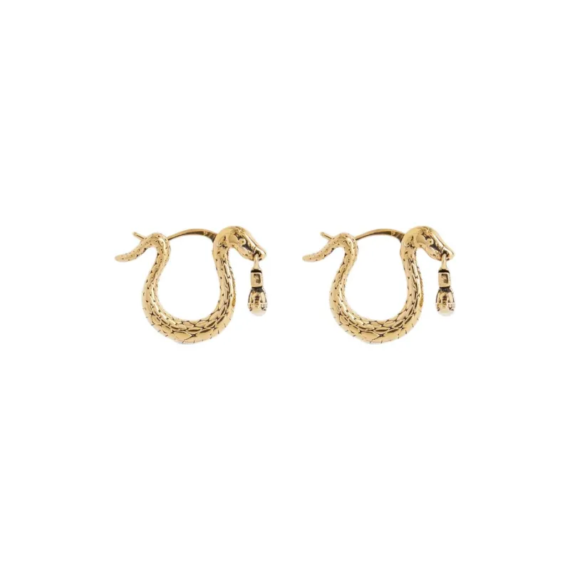 Vivienne Westwood Brass Earrings Women's Antique Gold-1