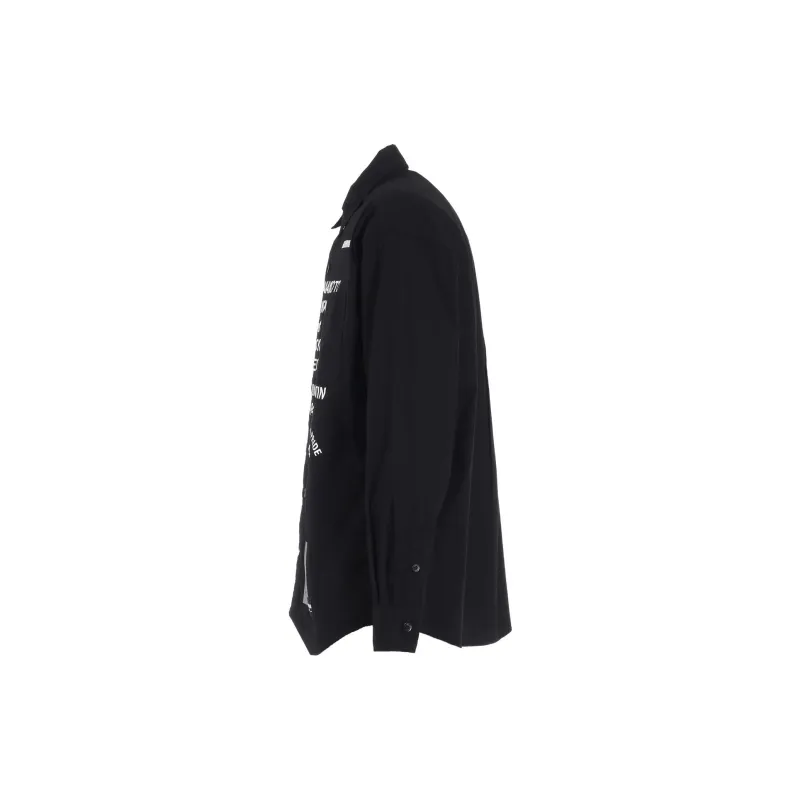 Yohji Yamamoto X Neighborhood Printed Buttoned Shirt-2