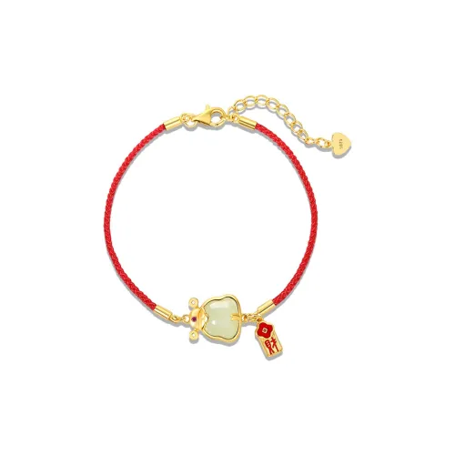 Emerald Dynasty Hetian Jade Bracelets White Jade/Pale Greenish White Jade Women's