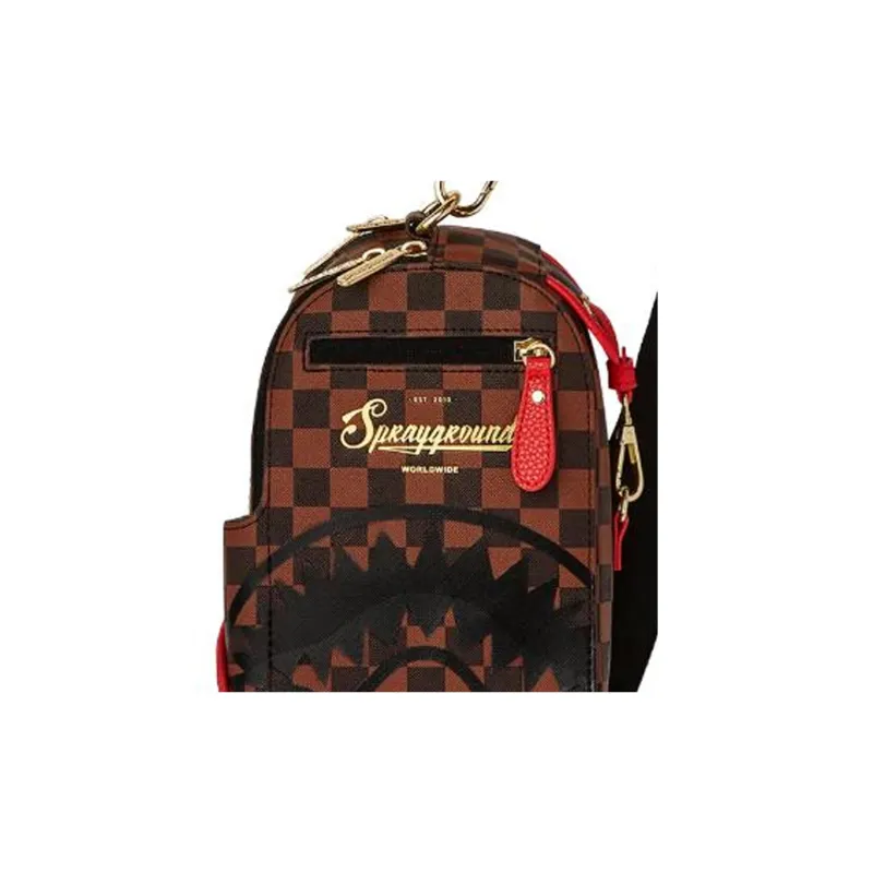 SPRAYGROUND Artificial Leather Crossbody Bag Shoulder Bag Regular Women's Brown-3