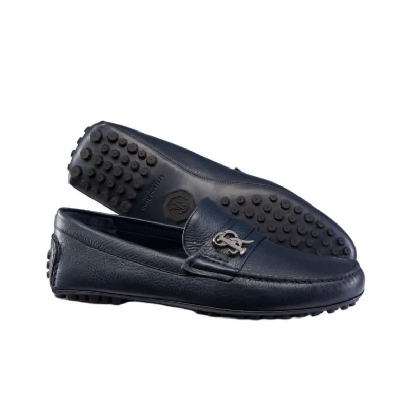 STEFANO RICCI Beanie Shoes Men's Blue-3