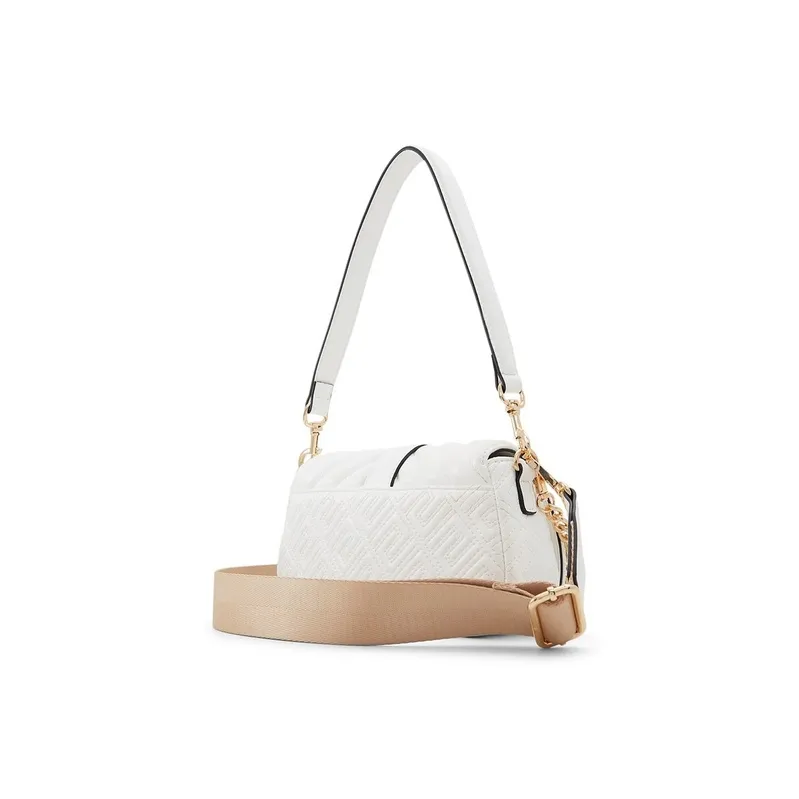 ALDO Artificial Leather Shoulder Bag, Crossbody Bag Regular Women's Black/White-4