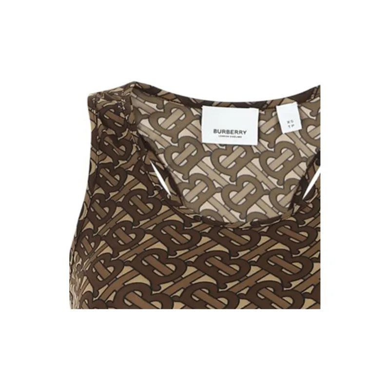 Burberry Tank Tops Women's Brown-5