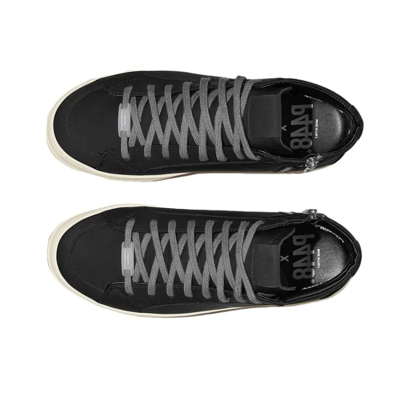 P448 Mid-Top Skateboard Shoes Unisex Black-3