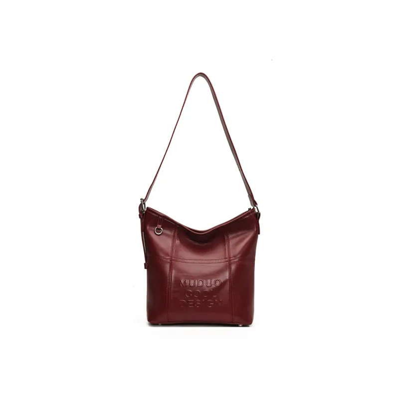 LUVISTRUE Pu Shoulder Bag Tote Crossbody Bag Medium Size Women's Coffee/White Red/Black-10