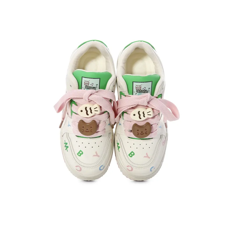 Lovely You Lightweight Wear-Resistant And Slip-Resistant Low-Top Skateboard Shoes Women's-21