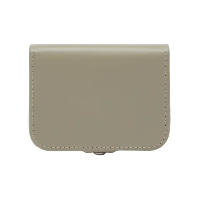 A.P.C Leather Wallet Men's Green Gray Umber-1