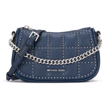 MICHAEL KORS Carmela Artificial Leather Shoulder Bag, Saddle Bag, Crossbody Bag Women's Marine Blue