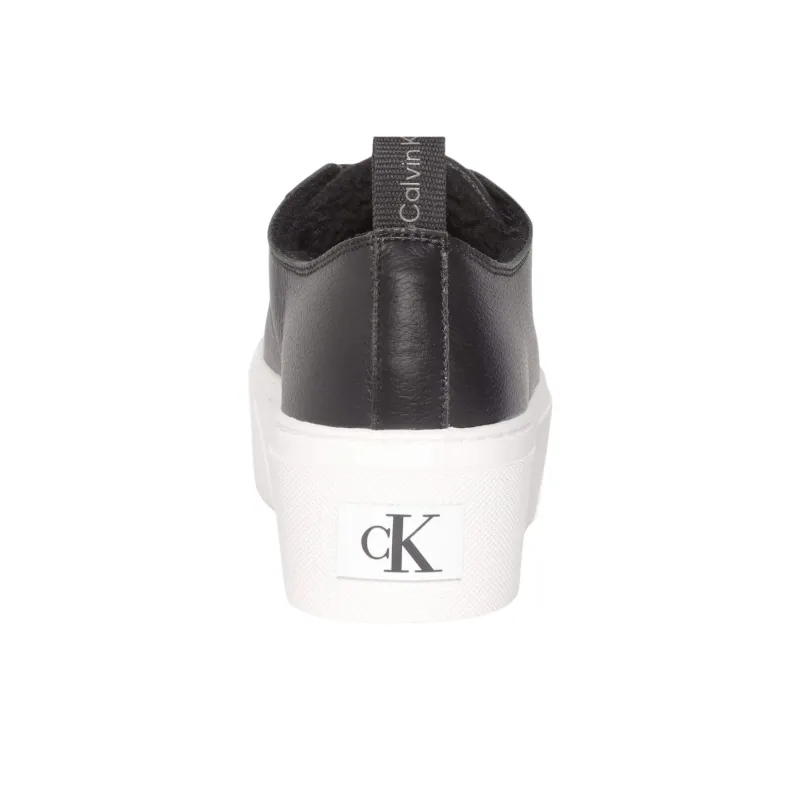 CKJ CALVIN KLEIN JEANS Low Top Skateboard Shoes Women's Black-3