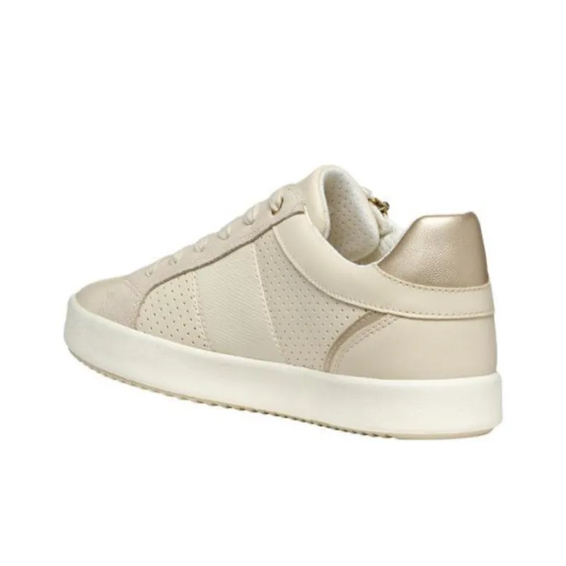 GEOX Blomiee Low Top Skateboard Shoes Women's Beige-4