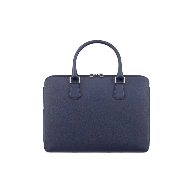 STEFANO RICCI Calfskin Briefcases Men's Blue-2