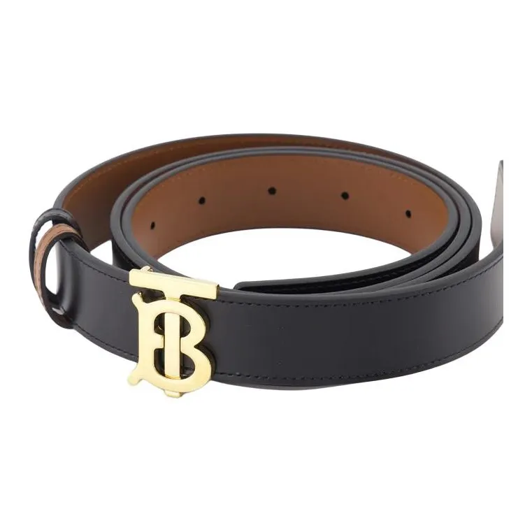 Burberry Logo Plaque Reversible Buckled Belt-1