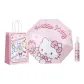 Automatic Open and Close Umbrella-KT Cat+Sanrio Shopping Bag