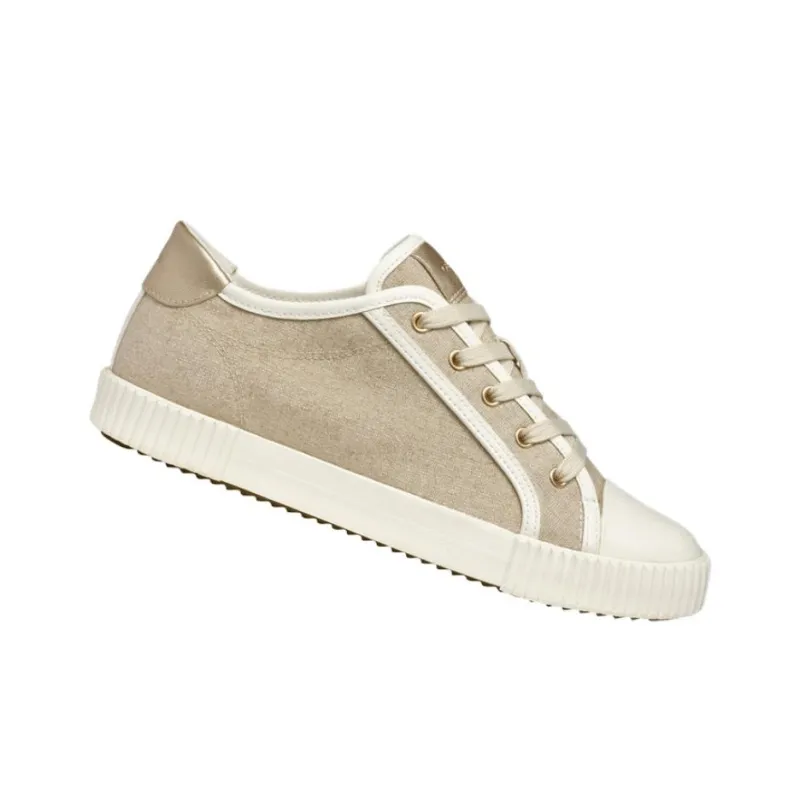 GEOX Blomiee Low-Top Skateboard Shoes Women's Beige-3
