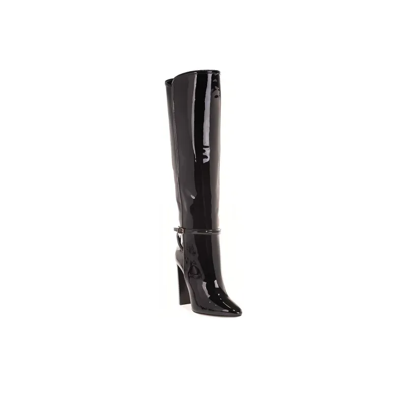SAINT LAURENT Knee high Boots 7.6cm Women's Black-2