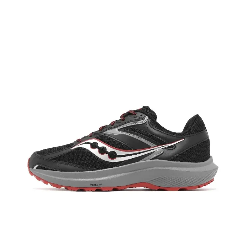 Saucony Non-slip Breathable And Wear-resistant Low-Top Trail Running Running Shoes Men's Black-0