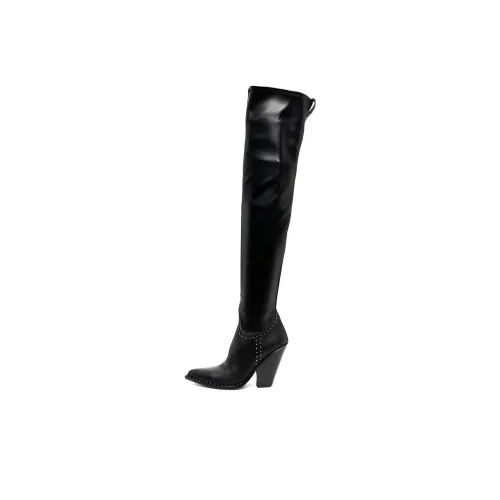 SONORA BOOTS 오버 더 니 부츠 블랙 여성