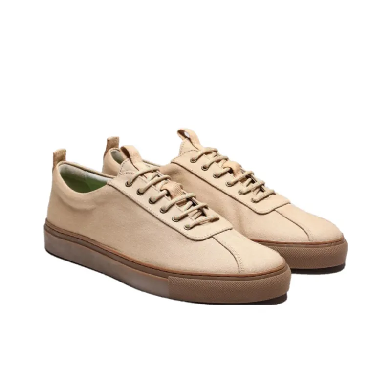 GRENSON Canvas Shoes Men's Beige-3