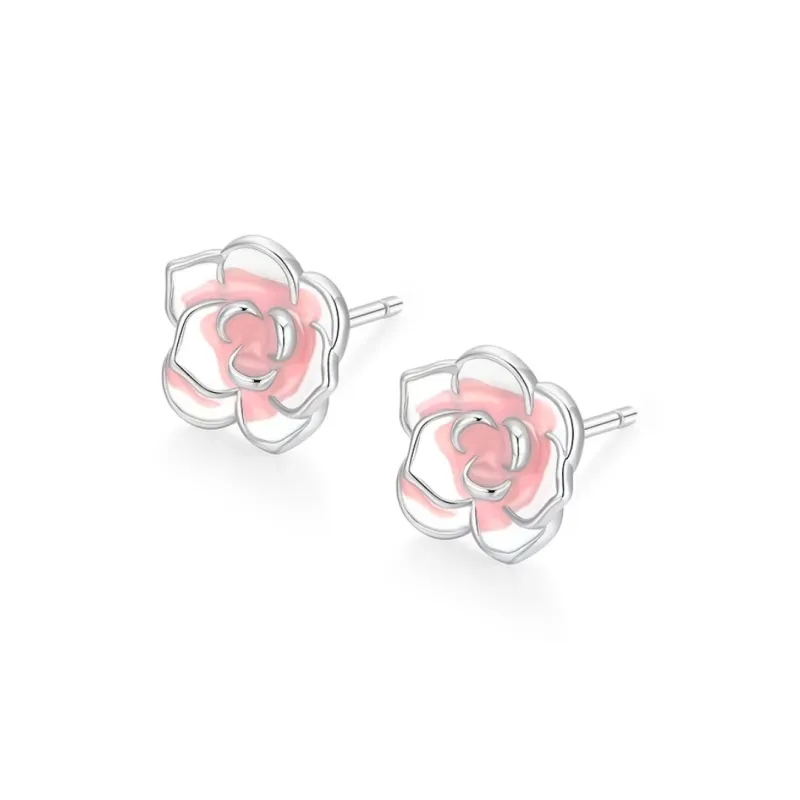 GIFT&CO 925 Sterling Silver Stud Earrings Women's-0