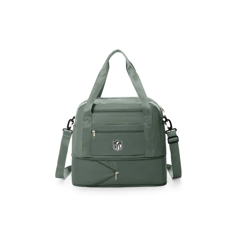 NFL Fabric Gym Bag, Travel Bag, Shoulder Bag, Crossbody Bag Tubas Unisex Army Green-4