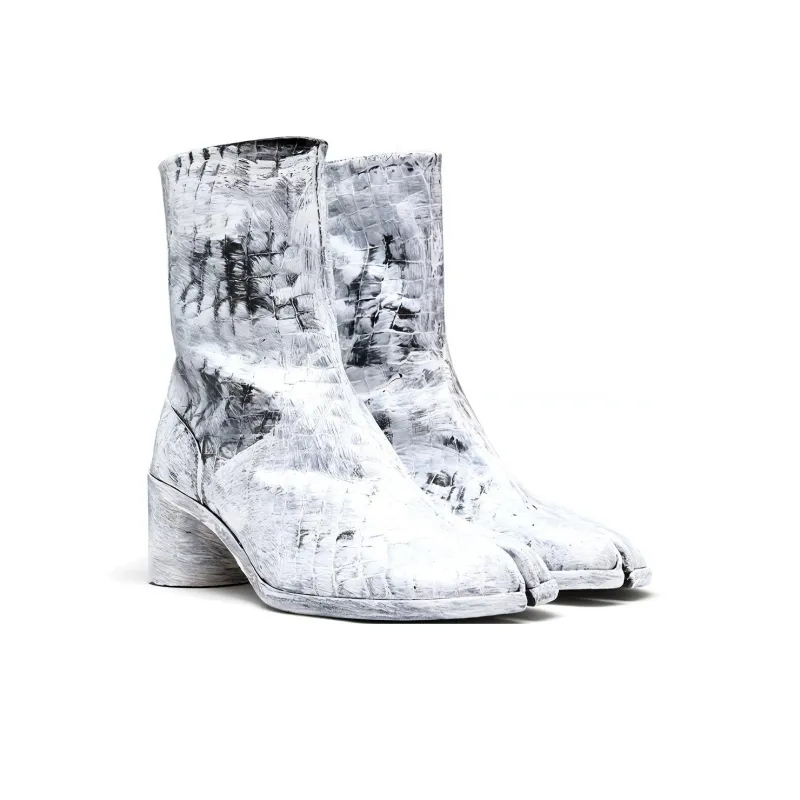 Maison Margiela Tabi Bianchetto Ankle Boots Men's White-2