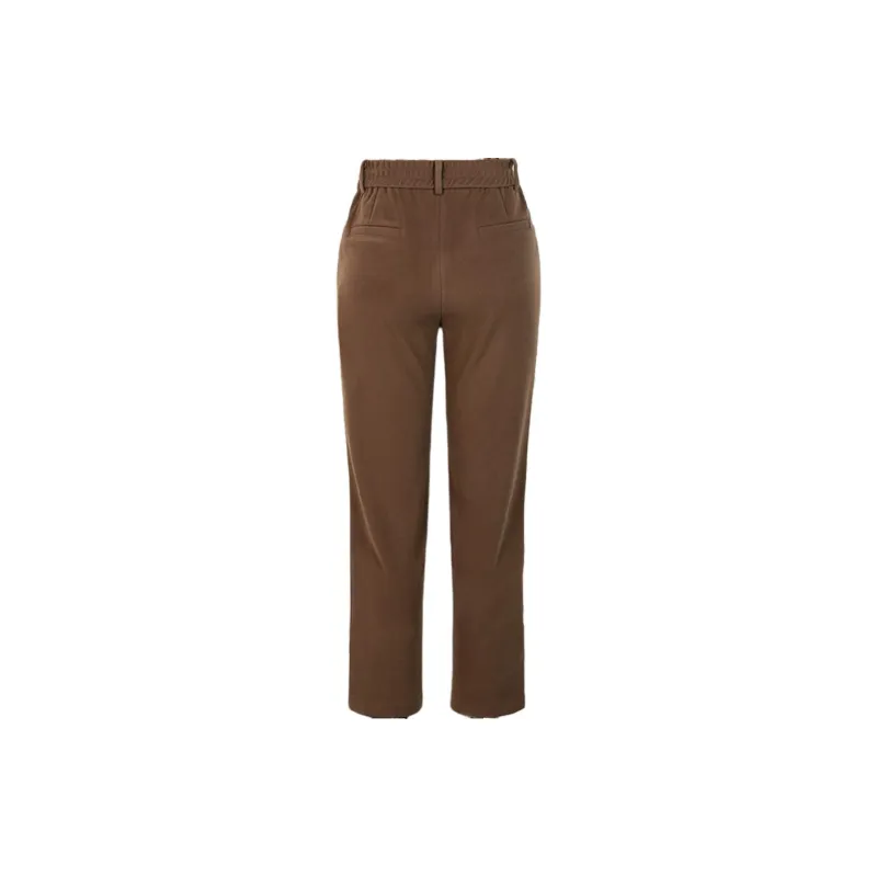 E.BECKY Casual Pants Women's Coffee-1