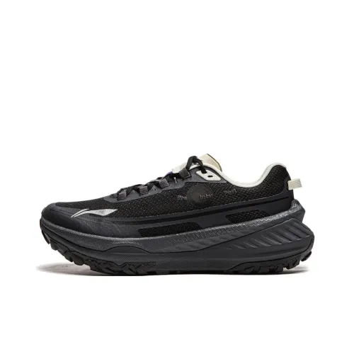 LiNing Dilu Abrasion Resistant Slip Resistant Low Top Trail Running Shoes Women's Black
