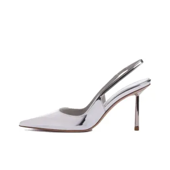 Le Silla Bella 80mm Metallic Slingback Pumps